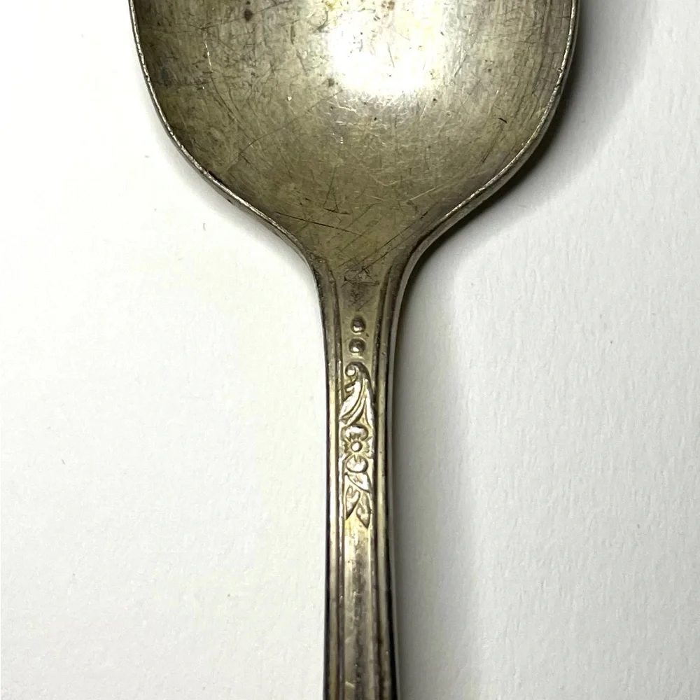 Vintage American Silver Co.Decorative Silverplate Serving Spoons - Set of 2